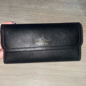 Long Black Kate Spade Wallet